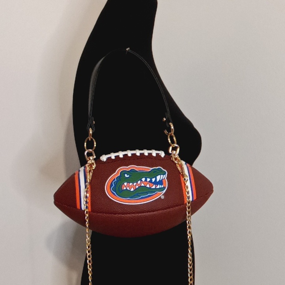 NWT LIMITED EDITION HANDMADE NCAA FLORIDA GATORS π Football Bag π - Picture 5 of 17